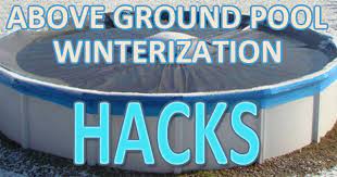 The use of a pump to drain the pool. Top Ten Above Ground Pool Winterization Hacks Intheswim Pool Blog