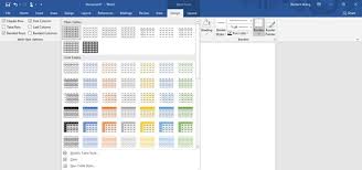 Creating And Formatting Tables In Word 2019 Dummies