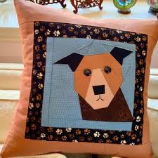 Pit Bull Paper Pieced Block Pattern in PDF