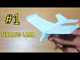 Origami Pesawat Terbang Lama Dan Jauh Youtube Di 2020 Pesawat Origami Penerbangan