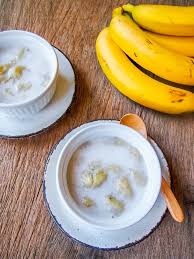 Easy Thai Banana In Coconut Milk By Ohmyveggies Com Recipe Milk Recipes Thai Banana Pizza Nutrition Facts
