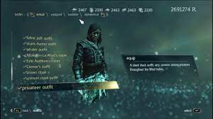 April 17, 2014 simplymonkey 12 comments. Assassin S Creed 4 Black Flag Unlock All Outfit And Weapon Cheattable Youtube