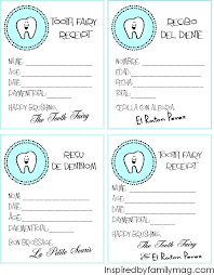Tooth fairy templates free printable. Tooth Fairy Receipt Printables In Different Languages Inspired By Family