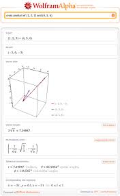 Posts Tagged With Vectors Wolfram Alpha Blog