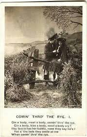 Vintage Robert Burns Comin Thru The Rye Scotland History Scotland Castles Scottish Music