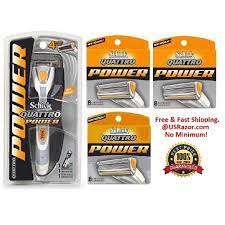 Schick quattro razor, 1 razor order now before price up. 25 Schick Quattro Power Razor Blades Cartridges Along Handle