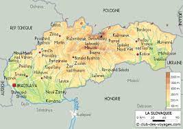 Bratislava grandes villes de slovaquie: Carte De La Slovaquie Carte Slovaquie Geographie