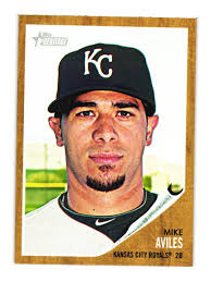2011 Topps Heritage #305 Mike Aviles Kansas City Royals