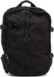 Shop C P Company Black 999 Black Nylon B Garment Dyed Backpack
