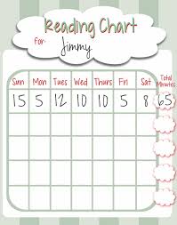 Free Printable Reading Chart For Kids Reading And Writing