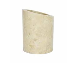 Gives off the look of authentic marble: Marble Toilet Brush Holder Rangga Indomarmer