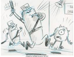 I did all my stuff traditionally. Monsters Inc Storyboard Drawing Original Art Pixar Walt Disney Lot 97262 Heritage Auctions