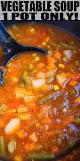 Easy Vegetable Soup Recipe One Pot Vegetarian Soup Recipes Easy Vegetable Soup Vegetable Soup Recipes