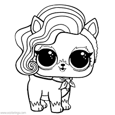 Check the coolest set of printable lol surprise coloring pages for girls presenting unboxed dolls. Lol Surprise Pets Coloring Pages Xcolorings Com
