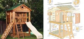 Plans Playhouse Enfants Etonnants Gratuit Theatre Exterieur Plan Cabane Et Module De Jeux Exterieur