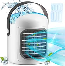 A window air conditioner can make a hot day much more bearable indoors. Amazon Com Portable Air Conditioner 3 In 1 Personal Air Cooler Evaporative With Ice Packs 2500 Mah Battery Appliances