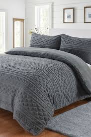 Easily transform your bedroom with our fabulous range of duvet covers available here. Buy Fleece Cable Knit Duvet Cover And Pillowcase Set From The Next Uk Online Shop