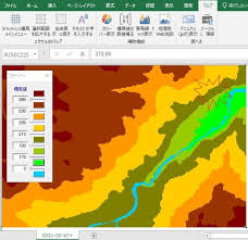 Excelで 大分県の山崩れ現場の標高地図を作ってみました Go Go マクロのブログ
