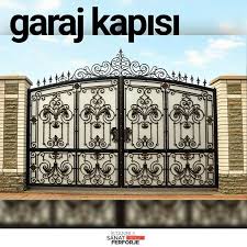 Beyaz Korumali Ferforje Bahce Kapisi White Protected Wrought Iron Garden Gate Wrought Iron Garden Gates Garden Gates Iron Garden Gates