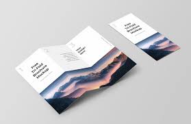 Free Trifold Brochure Mockup New Backgrounds Mockup Colorful Backgrounds