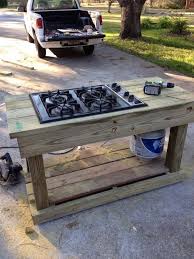 Find A Gas Range On Craigslist Or Yard Sale You Have A Stove Outdoor Kitchen Outdoor Stove Outdoor Kitchen Home Diy