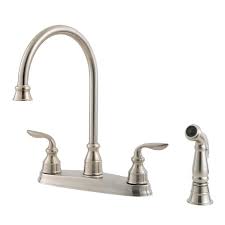 The top countries of suppliers are china, india. Pfister Avalon Lead Free Four Hole Two Handle Kitchen Faucet In Stainless Steel The Home Depot Canada