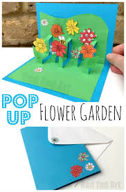 Paper is good for more than just scribbling your crush's name in hearts during a boring history class lecture. 3d Flower Card Diy Pop Up Cards For Kids Red Ted Art Make Crafting With Kids Easy Fun