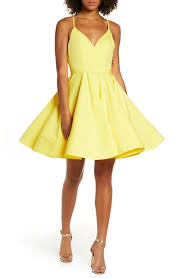 Gibsonlook shirred satin midi dress. Yellow Wedding Guest Dresses Shoes Accessories Nordstrom