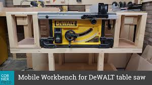 Mobile Workbench Dewalt 7491 Table Saw Mobile Workbench Series Ep 1 Youtube In 2020 Mobile Workbench Table Saw Workbench Workbench