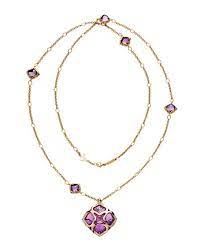 Chopard Imperiale Amethyst Station Necklace With Diamonds Womens Jewelry Necklace Station Necklace Amethyst