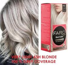 If you're itching to switch up your hair color and want a style with staying power, go with a classic blonde. Very Light Ash Blond 11 1 Faro Permanent Hair Dye Colourant 100 Grey Coverage Ebay