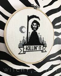 We did not find results for: Pattern Killin It Grim Reaper Gothic Cross Stitch Pattern Modern Funny Macabre Gothic Halloween Occult Cross Stitch Designs Cross Stitch Patterns Stitch Patterns