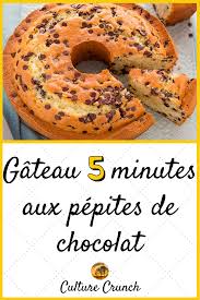 Gateau 5 Minutes Aux Pepites De Chocolat La Recette Facile Recettes De Cuisine Recette Facile Recette