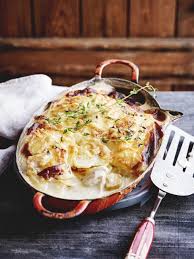 Gratin Dauphinois Met Vis En Prei Visrecepten Gratin Eten Recepten