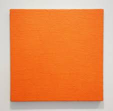 John Nixon Australia B 1949 Orange Monochrome Briar Hill 2002 Enamel On Burlap Over Panel 41 X 41 Cm Art Painti Cosmos Art Monochrome Burlap