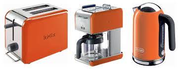 Mcm retro canisters orange metal glass kitchen | ebay. Colorful Kitchen Appliances To Brighten My Kitchen Afternoon Artist