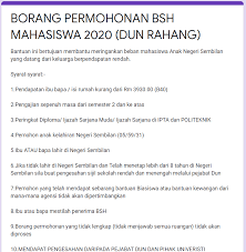 Bagi tahun 2020, permohonan bantuan sara hidup (bsh) mahasiswa anak negeri sembilan perlu dibuat melalui talian terus (online) mengikut kawasan. Permohonan Bsh Mahasiswa 2020 Yayasan Negeri Sembilan