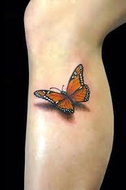 Realistic Monarch Butterfly Style Realistic Tags Cool 3d Popular Monarch Butterfly Tattoo 3d Butterfly Tattoo Butterfly Tattoo