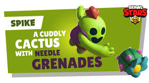 Brawl stars, brawl stars animation, sakura spike, brawl stars spike, brawl stars funny moments, brawl stars animation meme, brawl. Brawl Stars On Twitter Introducing Spike Spike Throws Cactus Grenades That Send Needles Flying His Super Ability Creates A Field Of Spiky Cacti That Slows Down And Damages Enemies Https T Co Z8d8eagkxh
