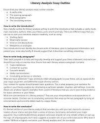 A literature review is a survey of scholarly sources that provides an overview of statement or the study's goals or purpose. Literary Analysis Essay Example Tips For Beginners Wuzzupessay Com