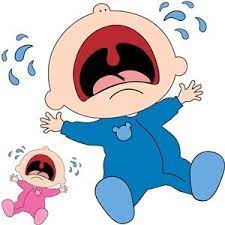 Crying Baby Baby Cartoon Drawing Baby Boy Scrapbook Layouts Baby Drawing