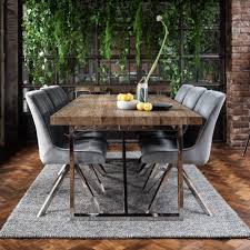 Barts collection features an exciting new line of o. Chateau Oak 200cm Dining Table 6 Camden Grey Chairs