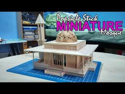 Tas dengan bahan kardus yang berbentuk kotak dan kelihatan sangat kuat. Popsicle Stick Miniature Mosque Custom Made Wanpokwan Thewikihow
