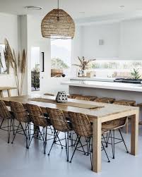 S A L T On Instagram Dining Table With A View No Photo Can Quite Capture How Incredible That Big Rattan Dining Chairs Dining Room Design House Interior