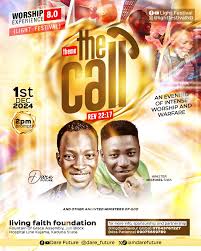 Greetings beloved. "Welcome to Light Festival 8.0! Worship Experience  Tagged "The Call" Rev 22:17. LIGHT HAS COME, We are thrilled to introduce,  for the first time, the anointed ministry of Minister Michael