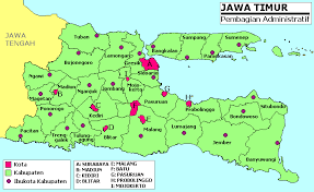 The mapping of java indonesia expat. East Java Province Mapsof Net
