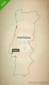 Blank map of ireland, no administrative. Free Vector Map Of Portugal Outline One Stop Map Map Vector Portugal Map Vector Free