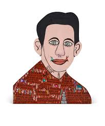 BILL TRAYLOR (CIRCA 1853-1949), UNTITLED (WOMAN IN A POLKA DOT SKIRT)