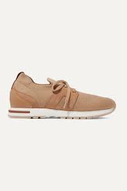 Easy, quick returns and secure payment! Loro Pianaloro Piana Flexy Lady Cashmere Suede And Leather Sneakers Camel Dailymail
