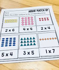 Arrays Worksheets 2nd Grade Repeated Addition Arrays Math Worksheets Array Worksheets Array Math